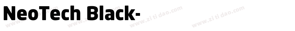 NeoTech Black字体转换